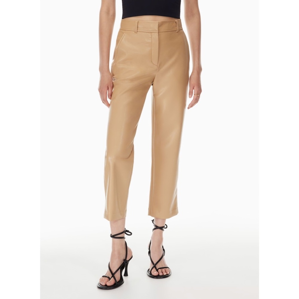 NWT Babaton Command Cropped Faux Leather Pant